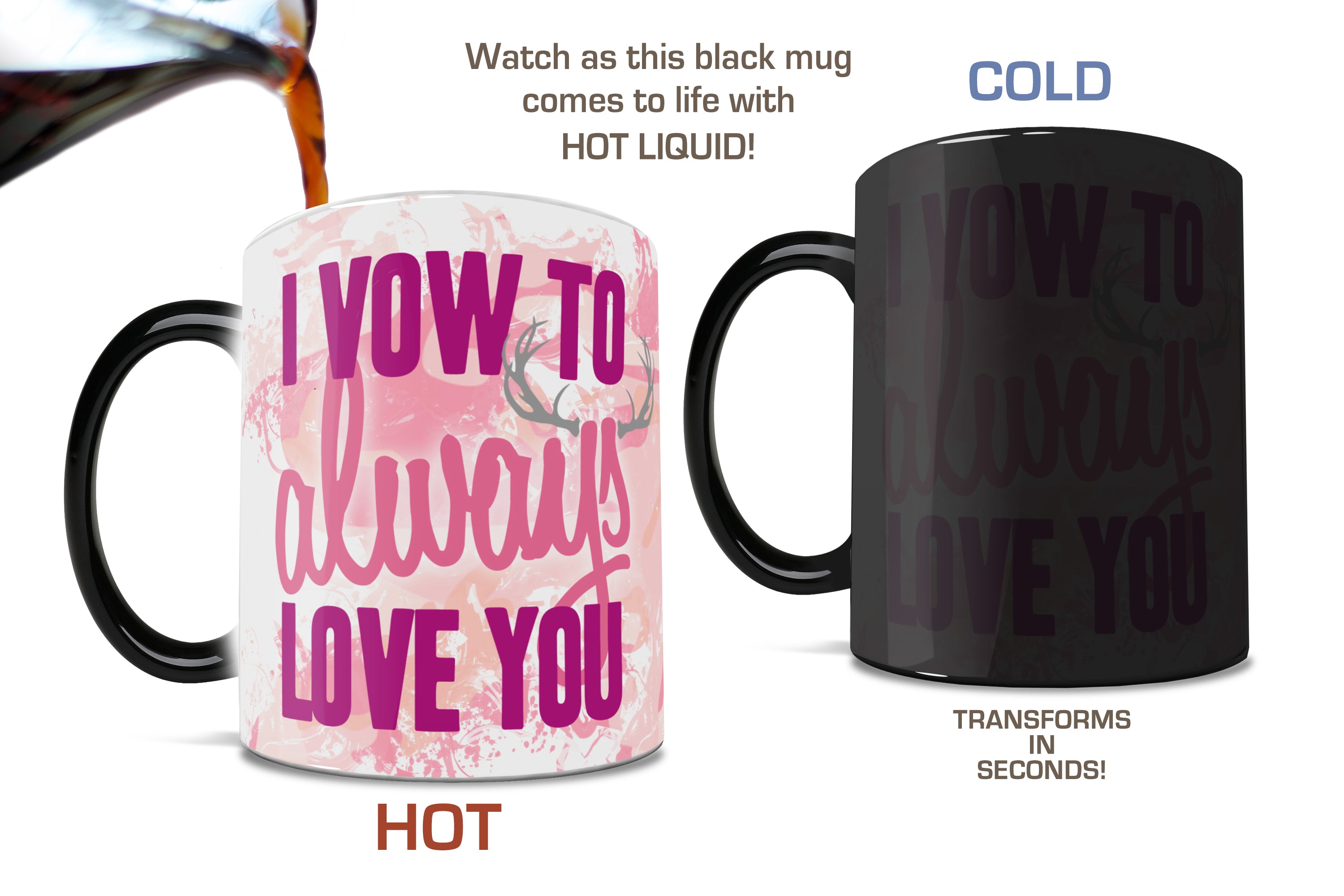Sports Collection (I Vow - Pink) Morphing Mugs® Heat-Sensitive Mug MMUG236